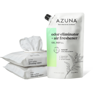 Cleaning Wipes & 24 oz Refill Gel Pouch Bundle